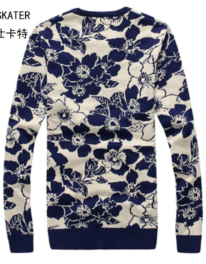 古仕卡特2016春款 印花时尚圆领青少年男针织衫的潮流解析